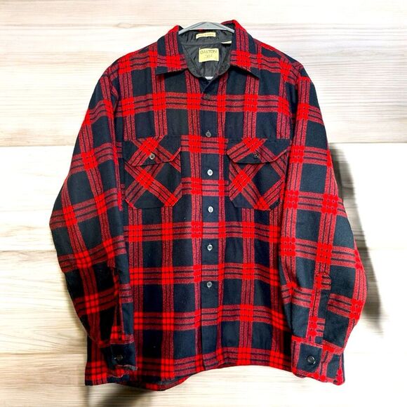 Vintage Oakton LTD Mens Flannel Red/black Outdoor Shacket - Picture 1 of 4